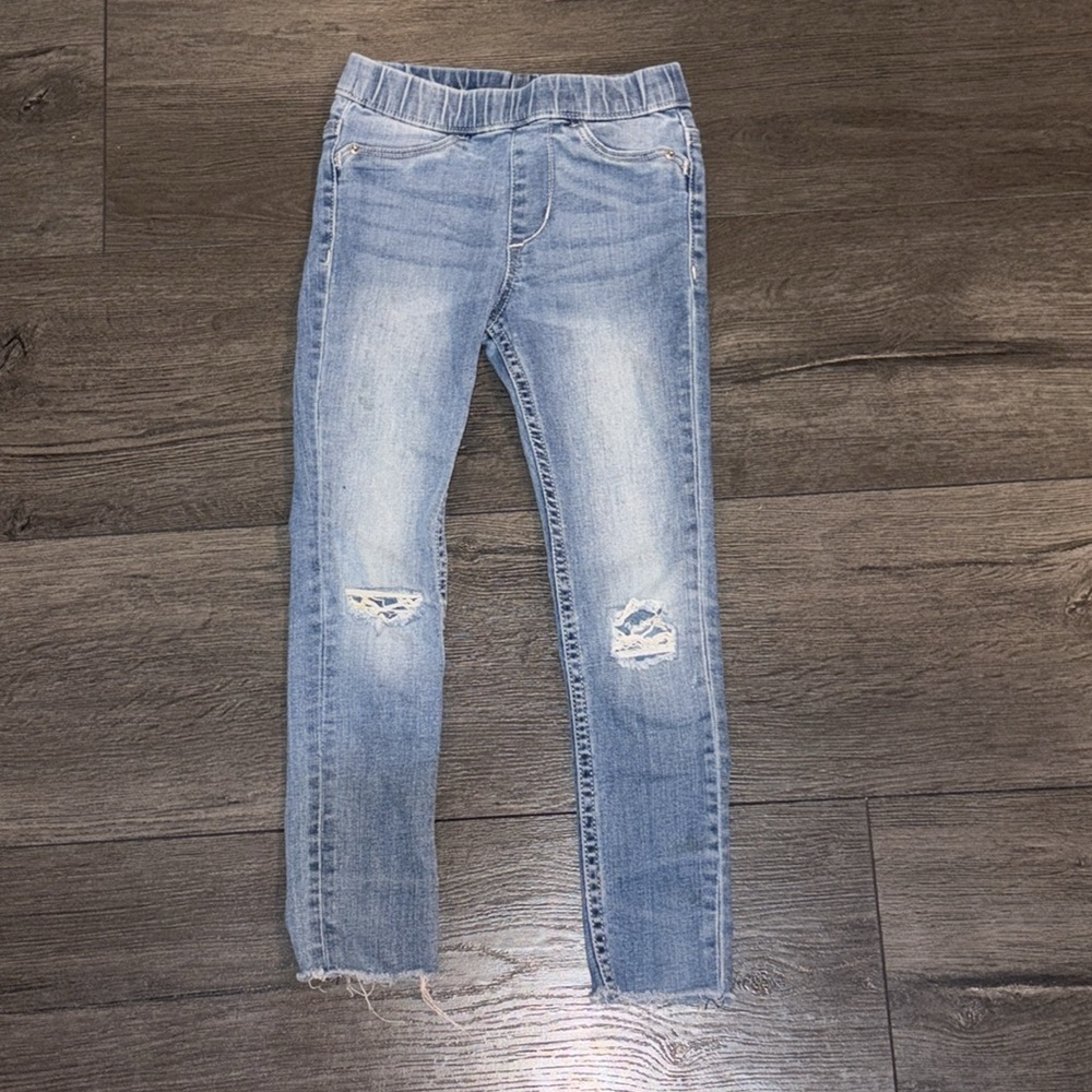 BUNDLE (3) H&M Girls Denim Jeans and Denim Legging Size 4-5 - Picture 8 of 10